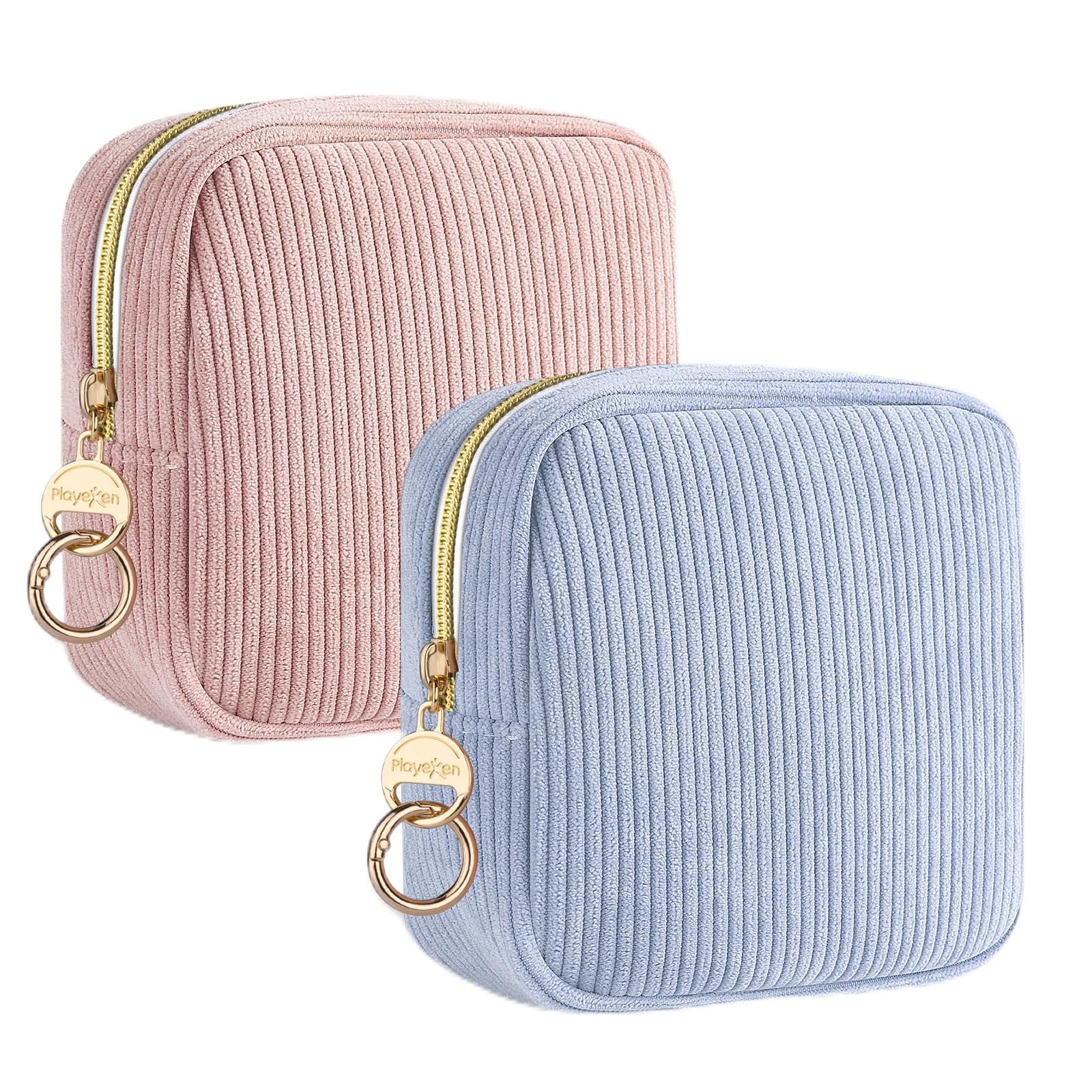 Neceser Compresas 2 Bolso de Almacenamiento para Compresas Algodon Tampones Bolsa Menstrual con Cremallera de Servilletas Sanitarias Bolsas Portátil para Mujers Regalo Adolescentes Niña(Violeta&Azul) — view 19