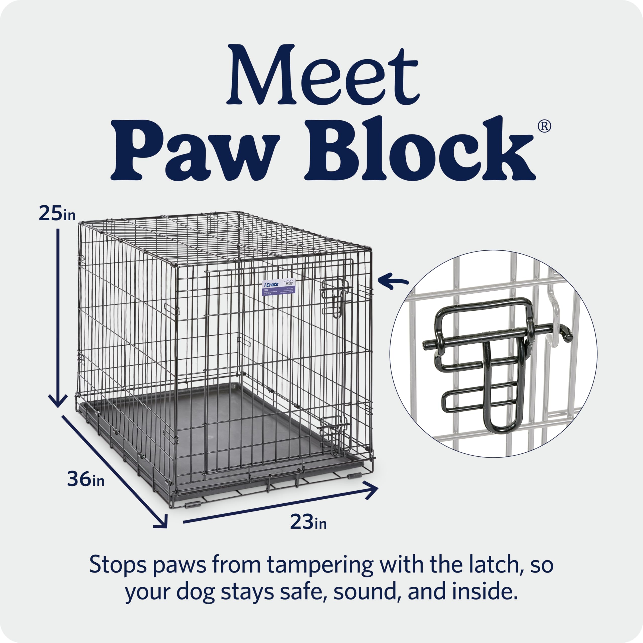 【新着商品】Midwest 1536 iCrate Single-Door Pe MidWest Homes for Pets 36-Inch iCrate Folding Dog Crate with