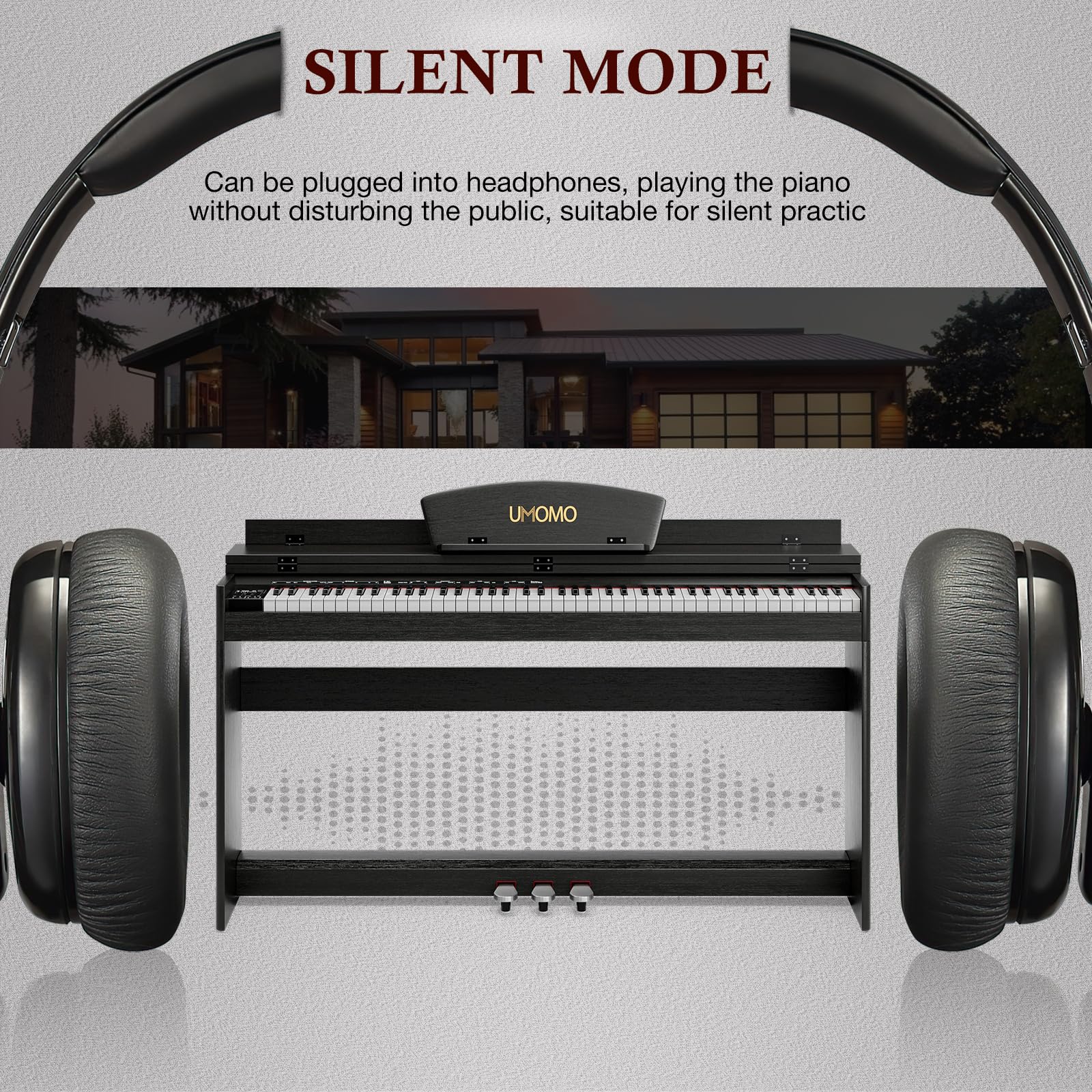 tomomo ページ Amazon.com: UMOMO 88 Weighted Key Digital Piano with Piano