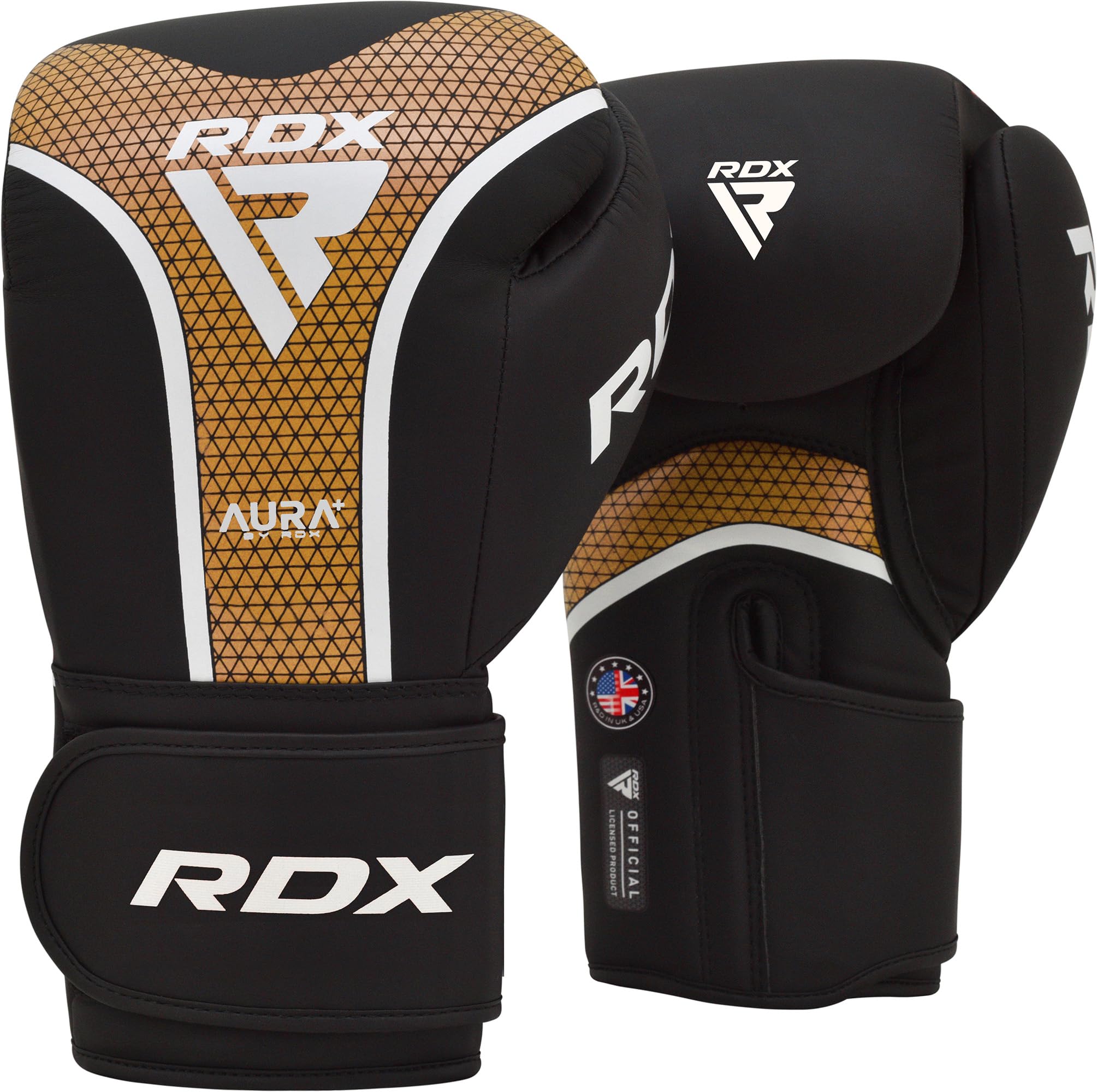 RDX Guantoni da boxe da uomo e da donna, guanti da sparring, Muay Thai, MMA, kickboxing, guanti da boxe per adulti, guanti da allenamento per sacco da boxe pesante, allenamento con cuscinetto per la