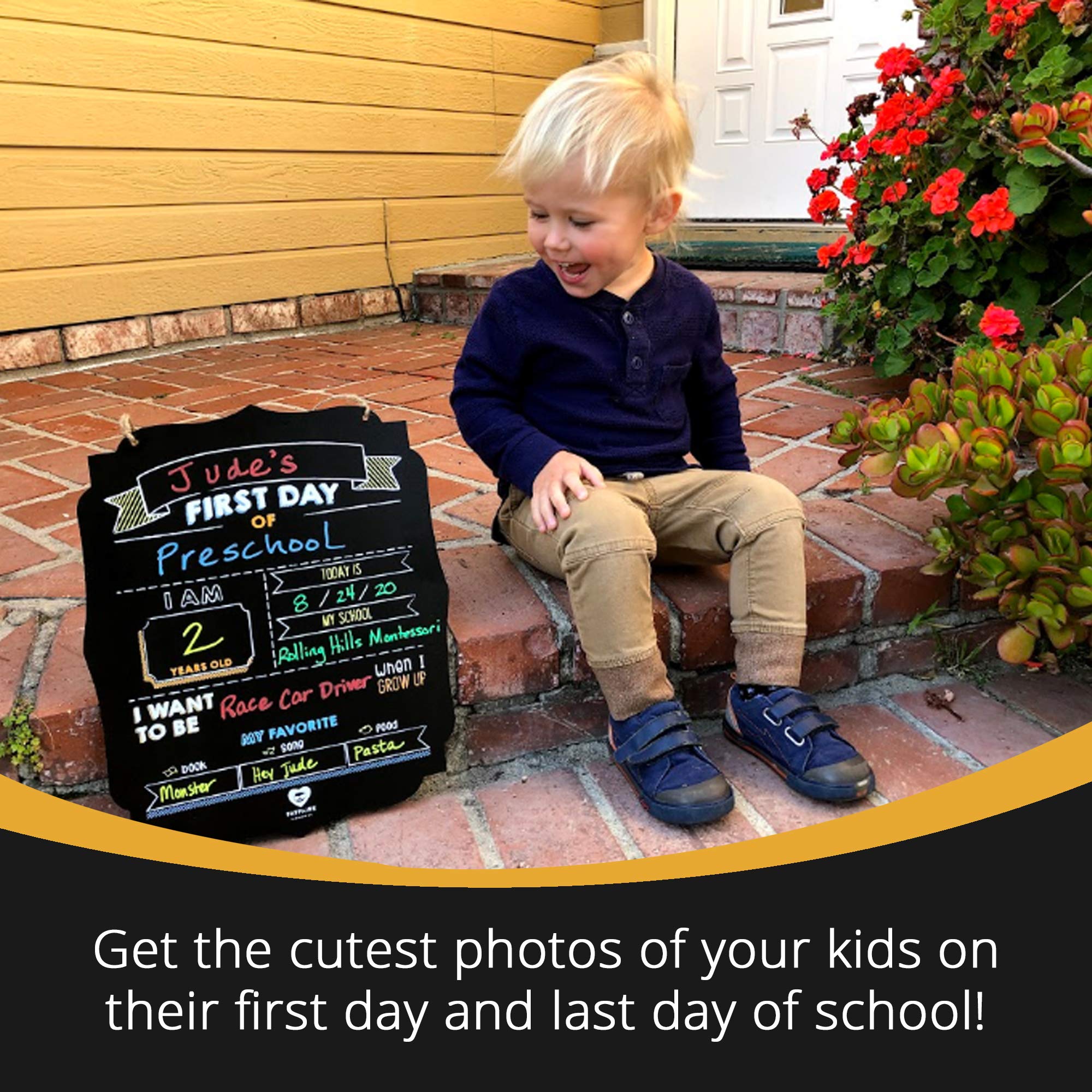Fayfaire First Day of School Board Jumbo 2-in-1 Back to School