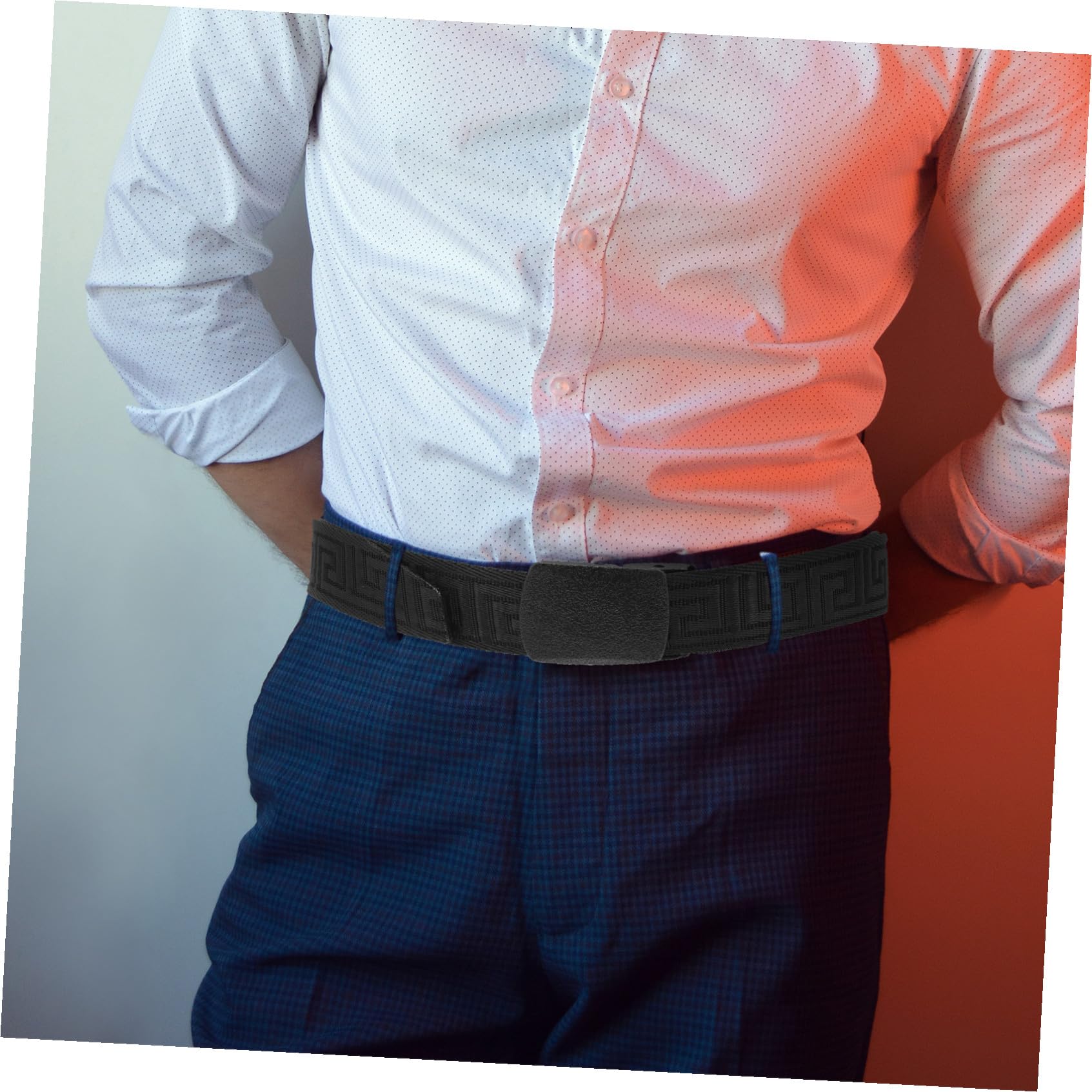 ceinture extérieure ci-dessous ceinture de camping pour hommes ceinture de voyage ceintures de voyage ceinture hommes ceinture homme avec boucle en plastique polyester