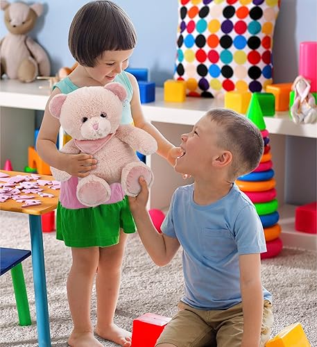 Miniatura 6 de DolliBu Oso de peluche  Suave oso rosa bebé abrazable adorable juguete de peluche de oso de tiempo de juego lindo regalo de peluche de vida salvaje