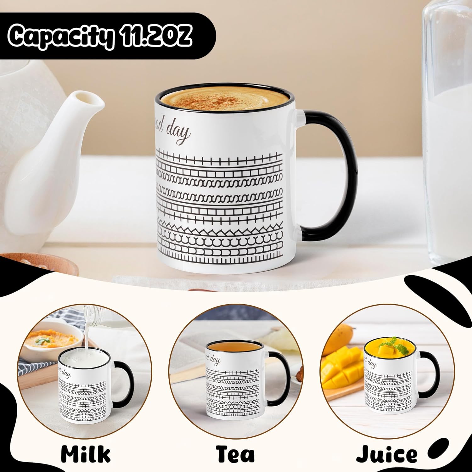 Hidden Message Coffee Mug - 11oz Black Prank Ceramic Coffee Cup with Fuck This Shit Swear Word Gift for Sarcastic Friends Liberal Coworkers Office Work Bestie Coffee Lover Humor Family - Image 4