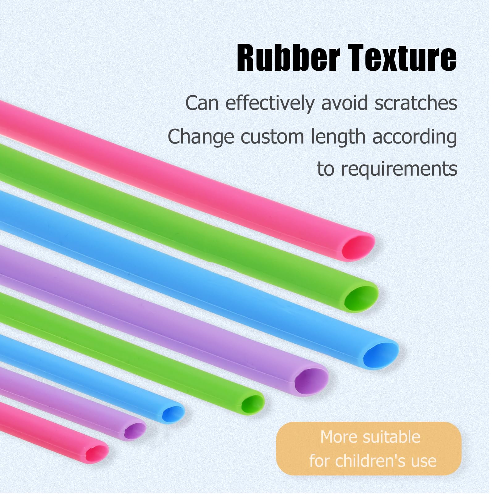 Mellbree Cannucce Riutilizzabili In Silicone – Set Da 8 Con 2 Spazzole, Pieghevoli, Flessibili, Per Bevande Calde E Fredde, Frullati E Cocktail - 4
