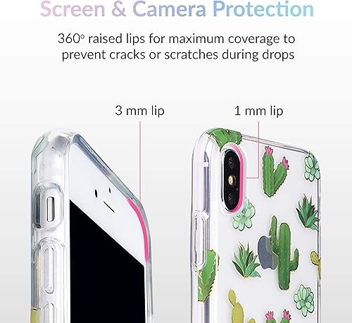 Miniatura 3 de Velvet Caviar Compatible con iPhone Xs Max Funda Cactus para mujeres y niñas - Lindas fundas protectoras transparentes para teléfono