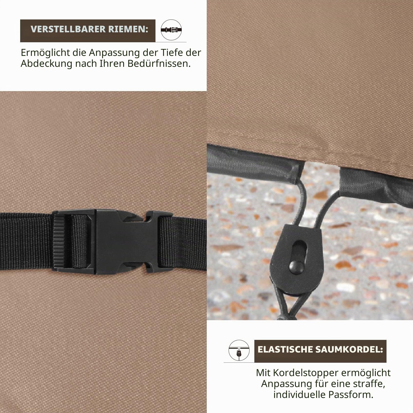 ULTCOVER Gasgrill-Abdeckung, 147,3 cm, für 3–5 Brenner, Propan-Grill, wasserdichte Grillabdeckung, passend für die meisten Grills Weber Nexgrill Char-Broil Brinkmann