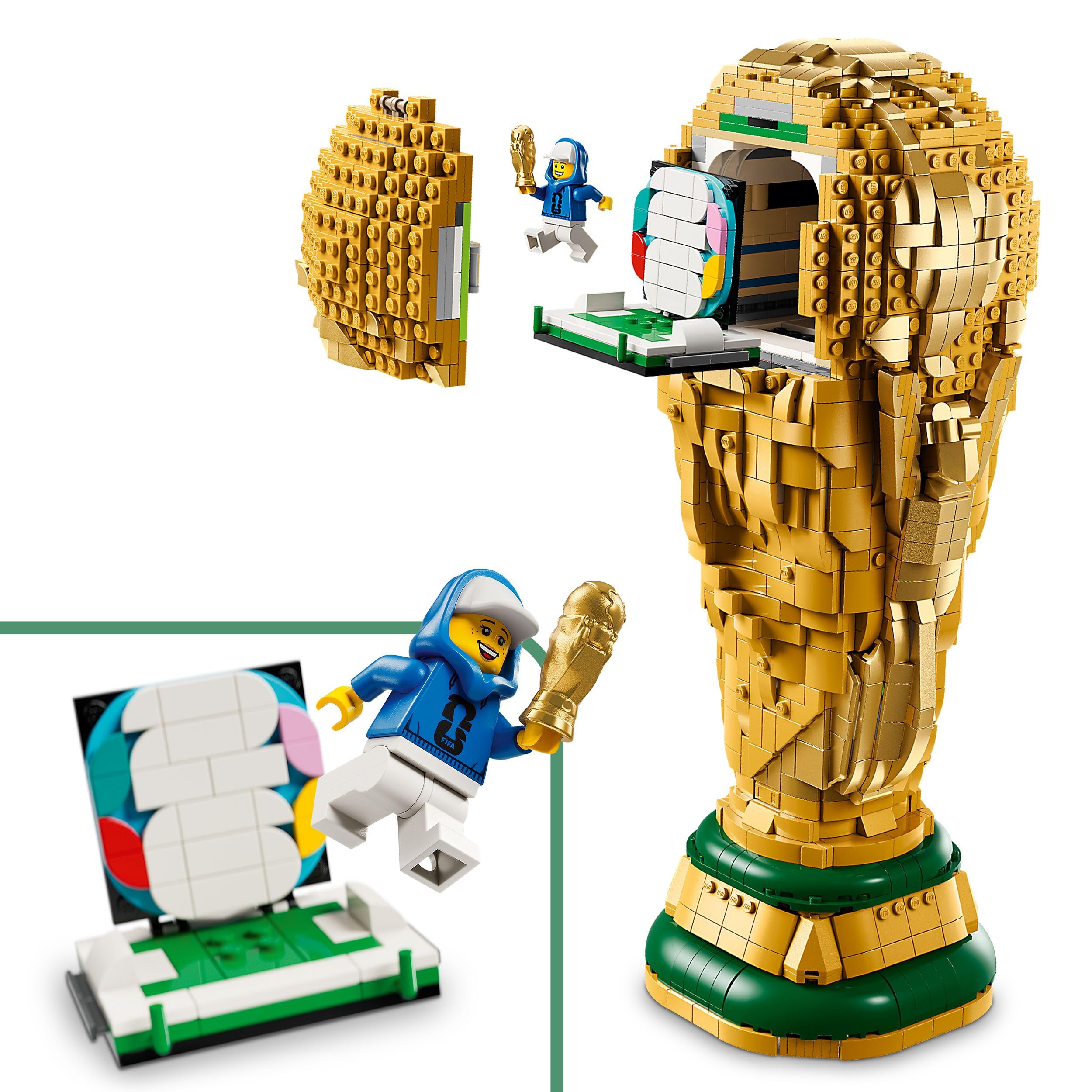 LEGO Editions Sports Offizieller Pokal der FIFA Fußball-Weltmeisterschaft 3D DIY Modell 43020