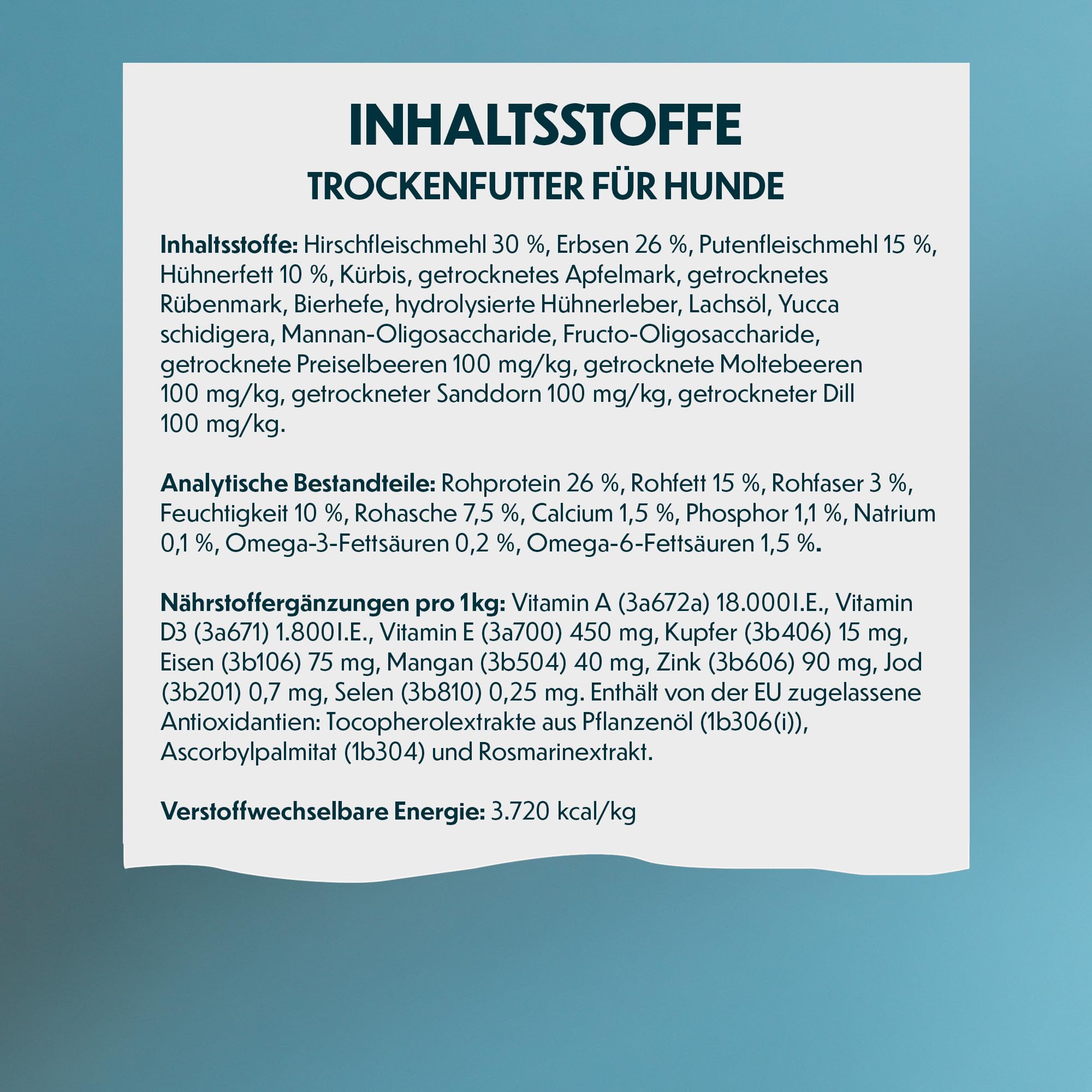 Trockenfutter mit Hirsch & Truthahn für empfindliche Hunde, 10kg | Mit Hirsch, getreidefrei, speziell für empfindliche Hunde, ohne künstliche Aromen oder Farbstoffe, nordische Beeren & Kräuter
