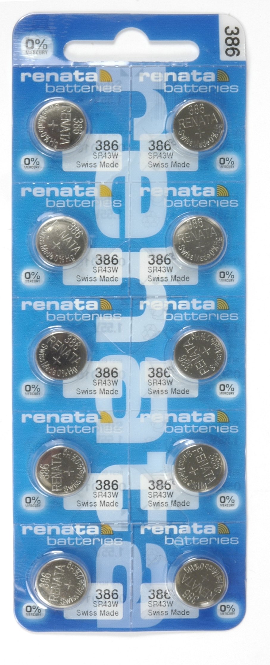 Renata - Pile bouton oxyde argent 386 RENATA 1.55V 130mAh - Blister(s) x 1