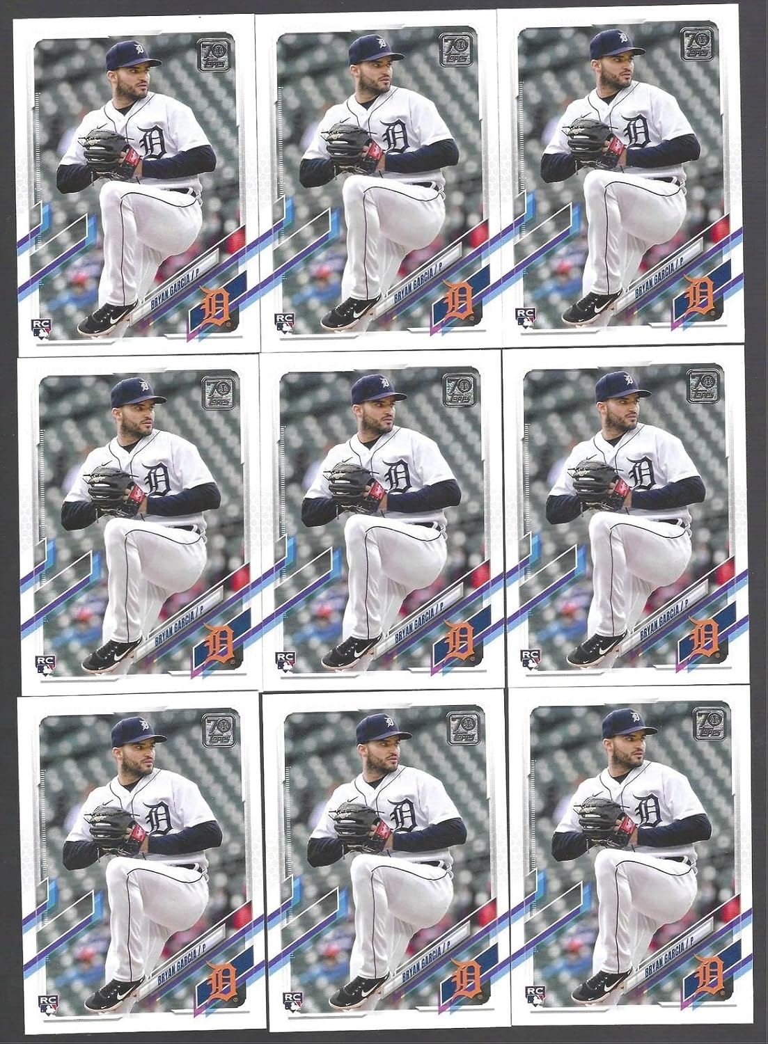 Bryan Garcia Lot Of (22) 2021 Topps Update Series Base Rookie Rc #us305 - Baseball Slabbed Rookie Cards