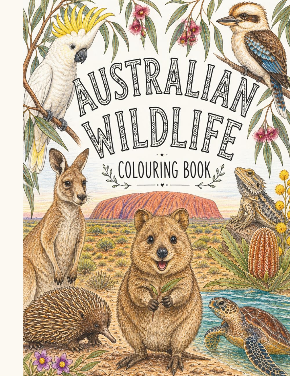 Australian Wildlife Colouring Book