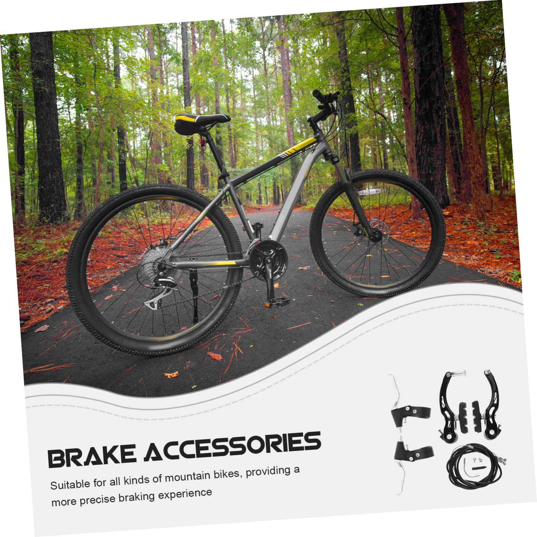 Frenos para Bicicleta De Montaña Manijas De Freno Delanteras y Traseras De Precisión Palancas Plegables Bicicletas De Montaña