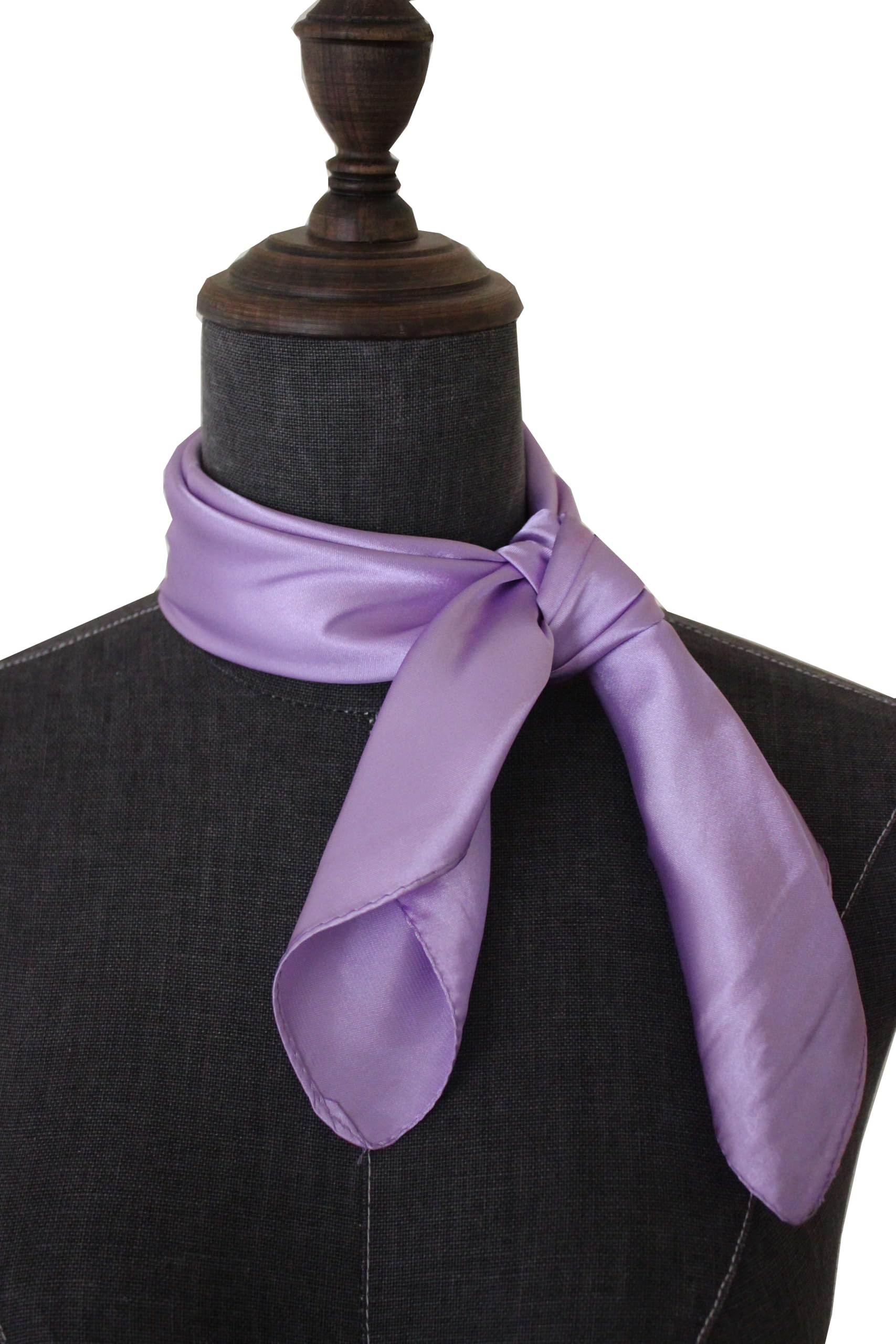 Pañuelo retro de los años 50 con sensación de seda para el cuello, Lavanda 2