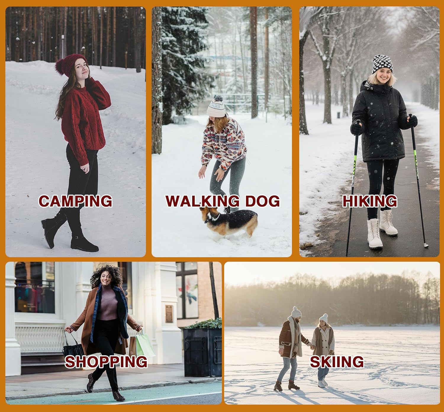 LUOYANXI Fleece Lined Leggings Women - Warm Soft Tummy Control Thermal Thick High Waisted Pants for Cold Winter - Image 4