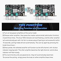 Vista 3 de 2PCS ZK-1001U Mono Amplifier Board with TWS, 100W Power Output, Vehicle Amplifier Wide Voltage Input 9-24V, Supports USB/AUX/Bluetooth