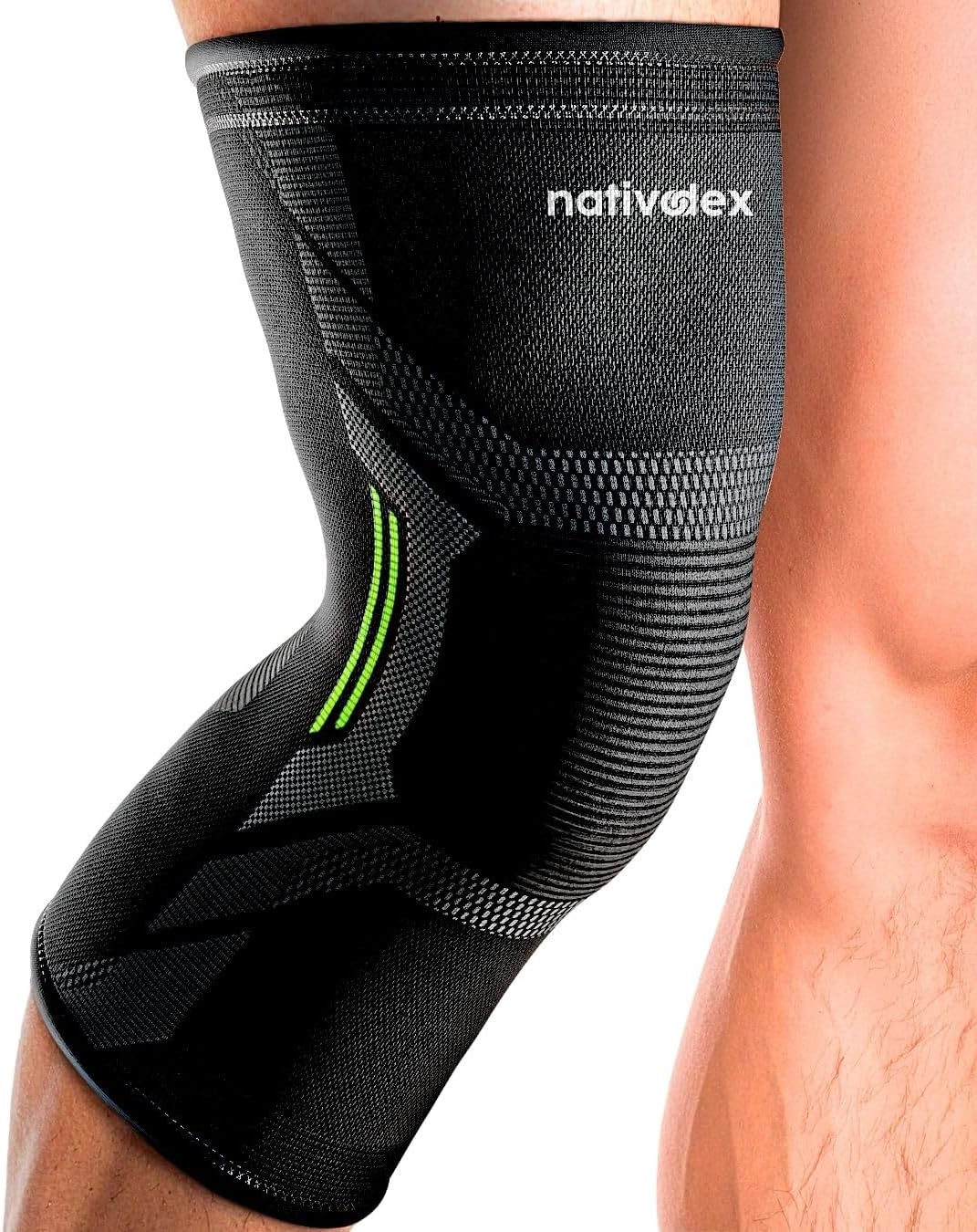 NativoDex Knee Brace Stabilizer Support Meniscus and Ligament - Compression Knee Brace for Men and Women