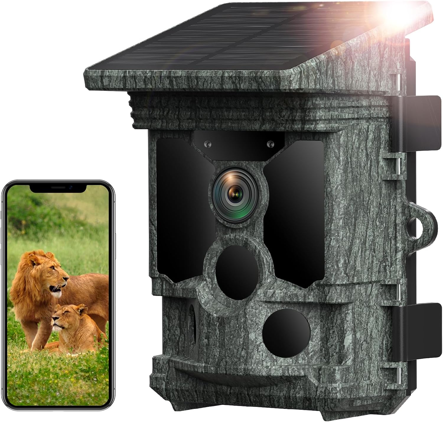 VOOPEAK Solar Trail Camera 4K 30fps WiFi Bluetooth 36MP