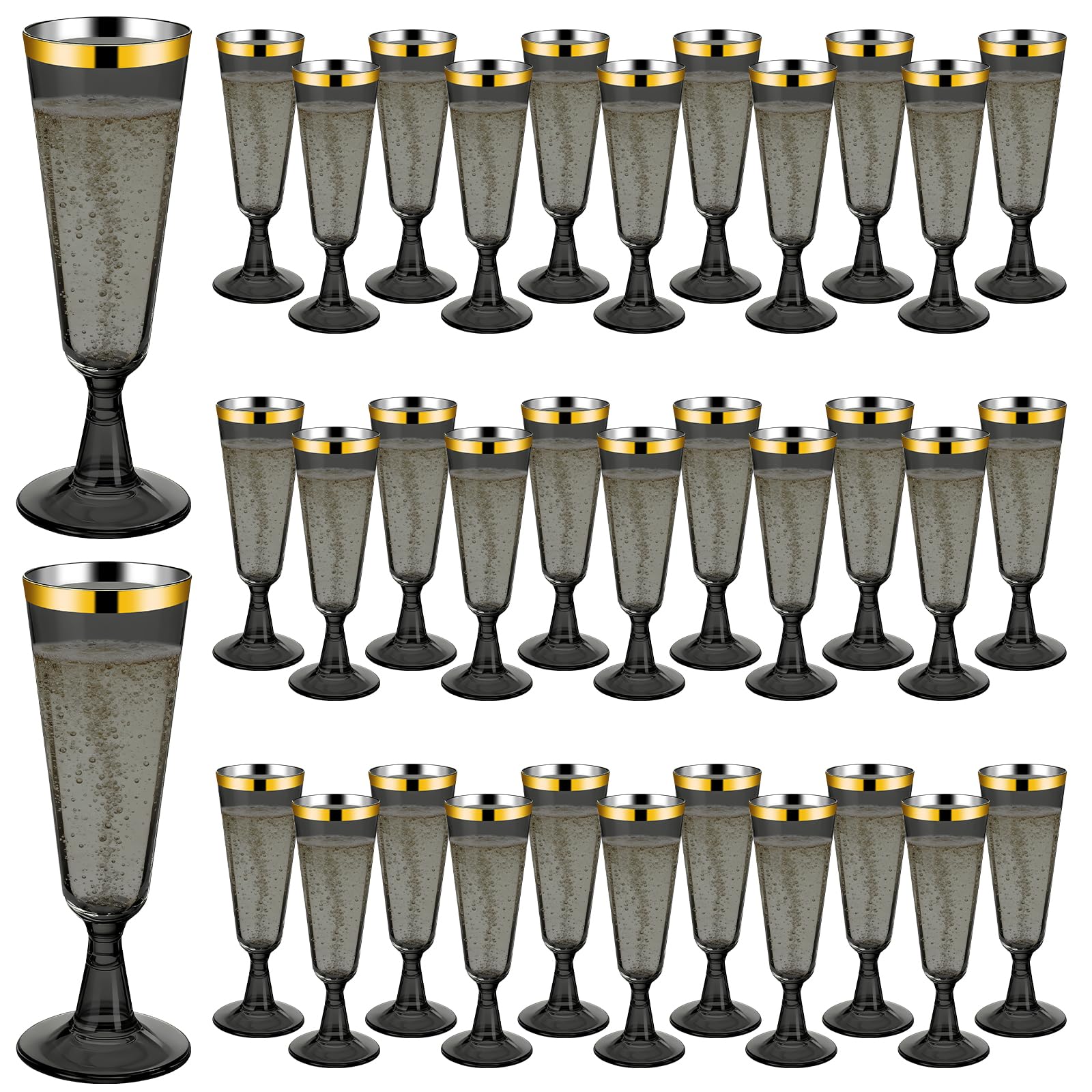 Disposable Champagne Flutes - 40 Pack -27