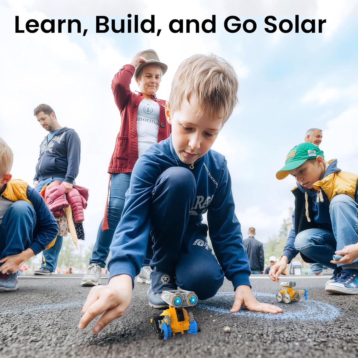 Sillbird Solar Robot Building Kit STEM Gift for Boys Aged 8-14, 21 in 1 DIY Science Educational Sets for Kids Teens Birthday, Battery or Sun Powered Buildable Robotic Toys with 211 Pieces - Image 3