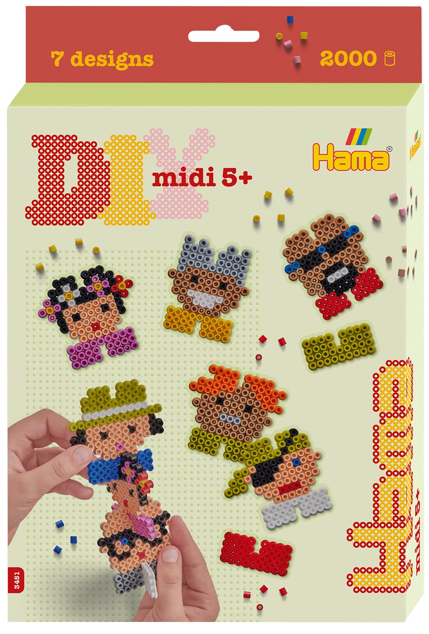 Hama Beads DIY - Pixel 8 Hanging Box, Multicolour