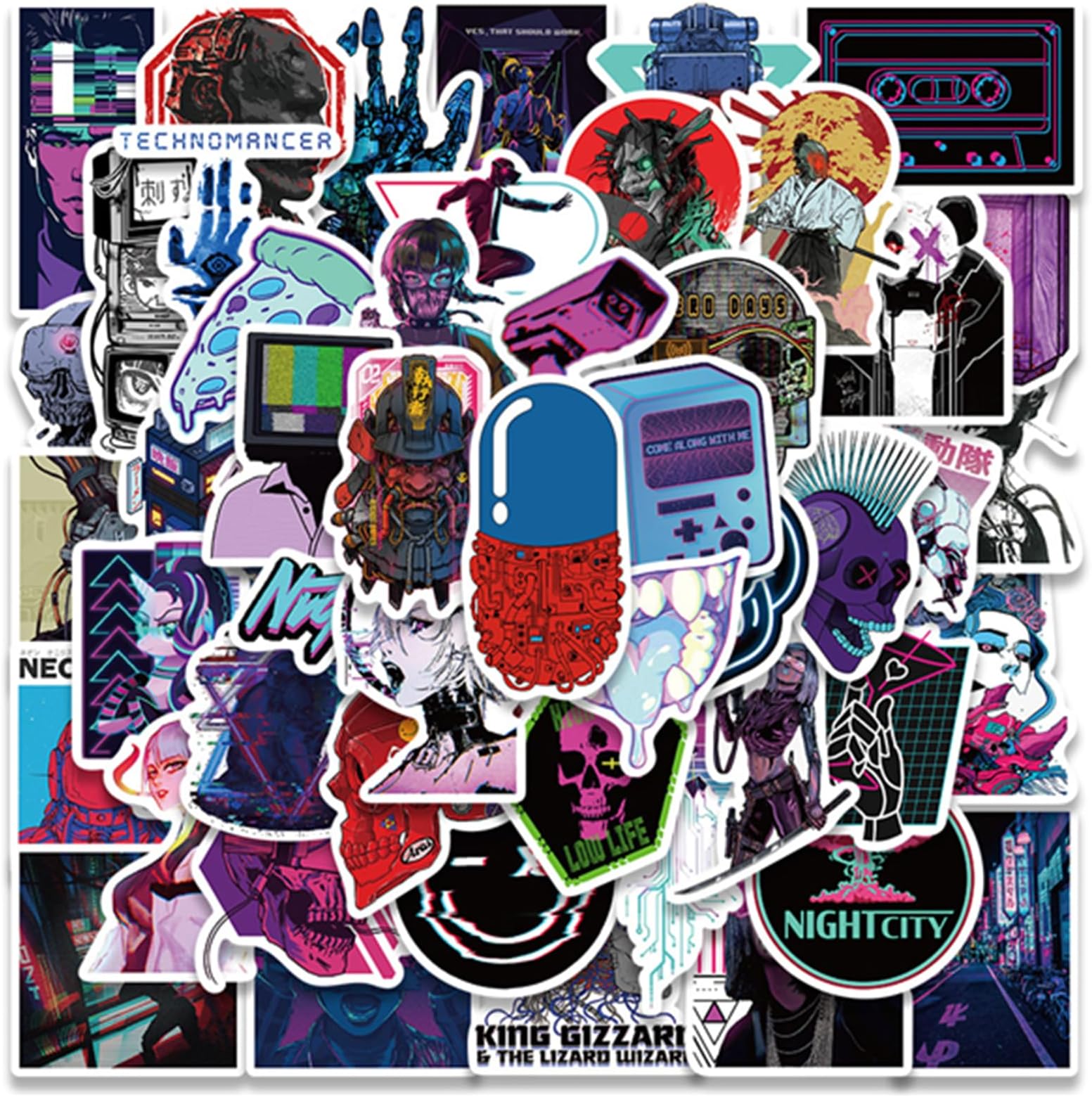 LXYRDHOQPW 50pcs Solo Leveling Stickers Manwha Trendy Aesthetic Waterproof for Laptop Notebook Home Wall Window Skateboard Guitar Luggage Water Bottles Computer Phone, Vinyl Kid Teen (soloL)