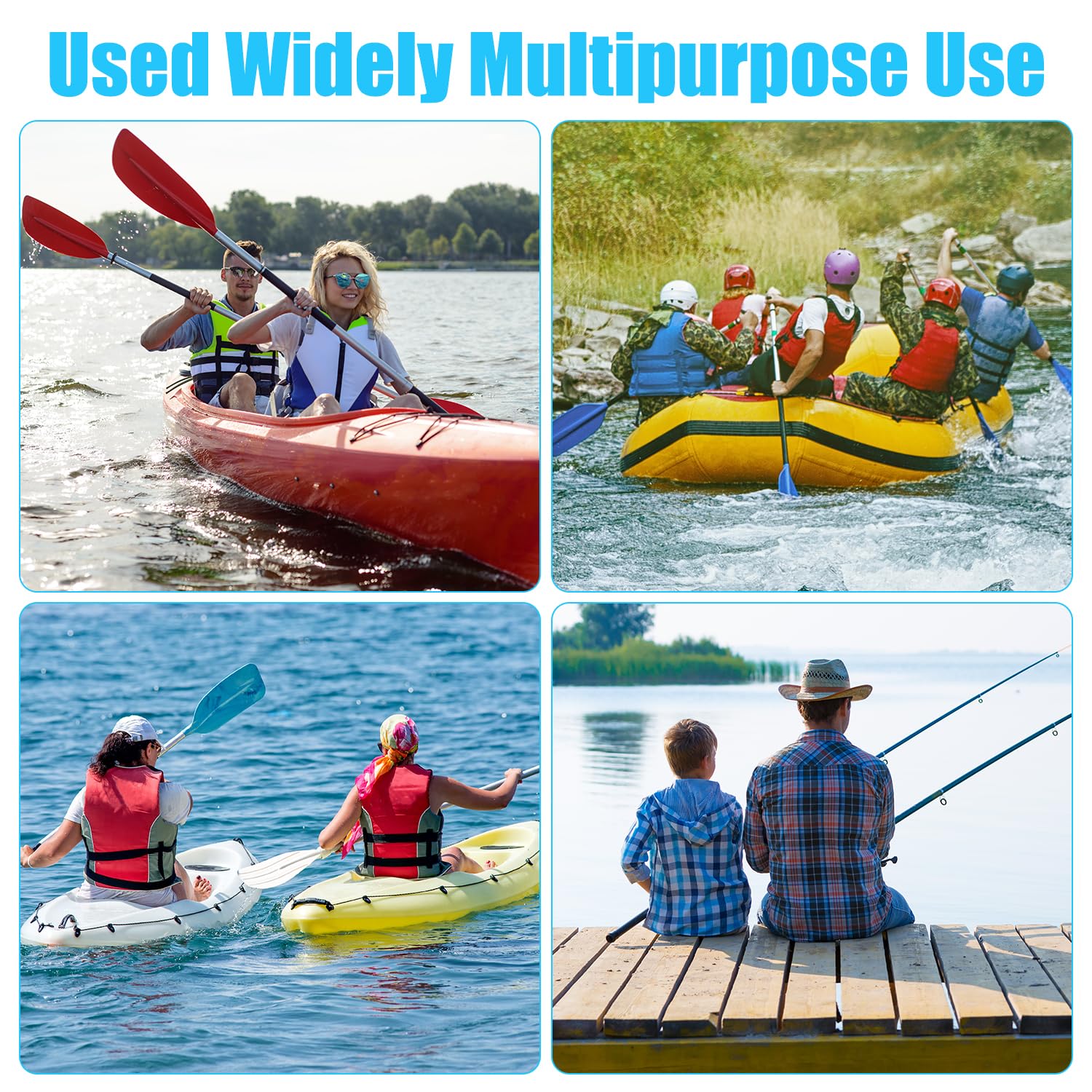 NQEUEPN Cuscino per Sedile per Kayak, Cuscino per Sedile in Gel Antiscivolo per Kayak con Rivestimento in Tessuto, Seggiolino da Kayak Cuscini per Barca Impermeabili Accessori per Kayak Pesca Ufficio
