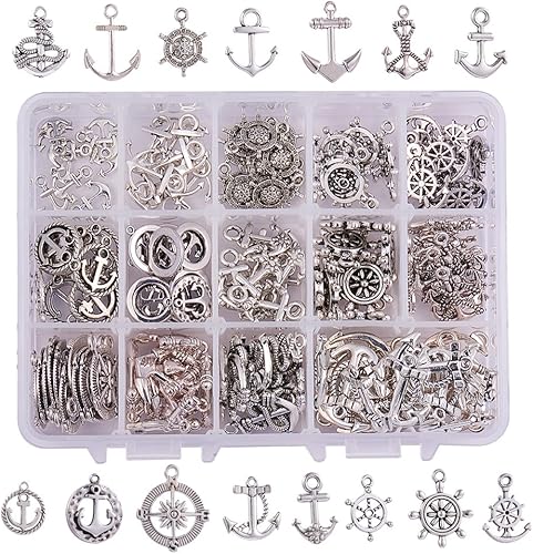 Miniatura 7 de PH PandaHall 90 dijes musicales de 15 estilos, notas de instrumentos musicales tibetanos, símbolos, dijes para piano violín, elementos musicales,