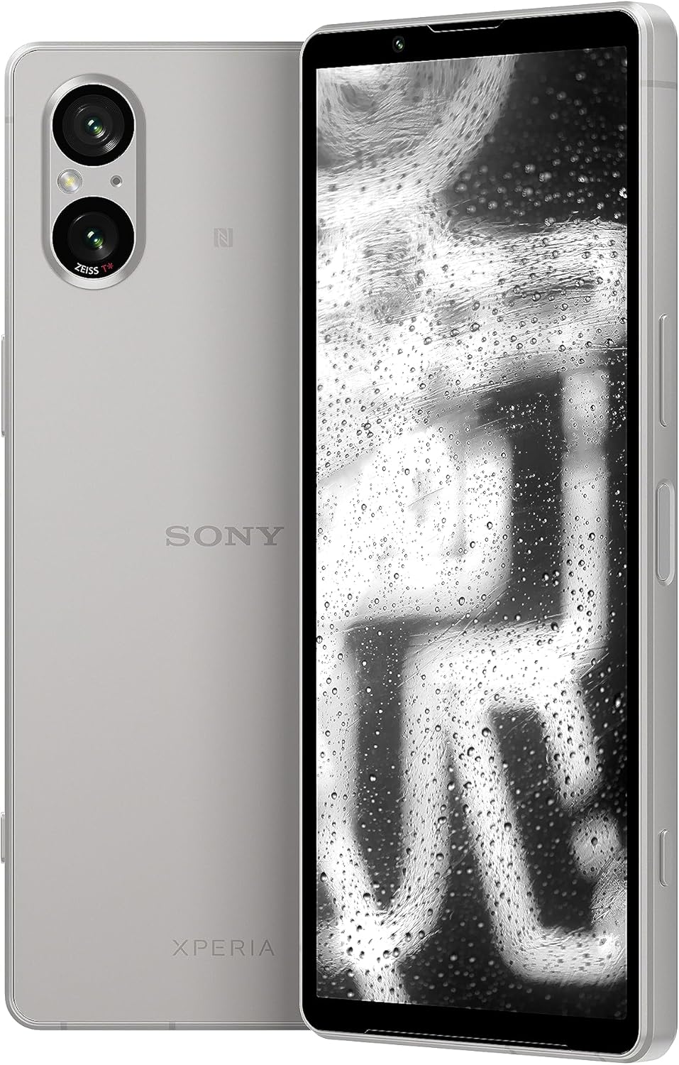 Sony Xperia 5 V – Platinum Gray – 6.1” 21:9 HDR OLED 120Hz – Triple Focal Length (Next Gen Sensor & ZEISS) – 3.5mm audio jack – Android 13 – SIM free – 8GB RAM – 128GB Storage – Dual SIM