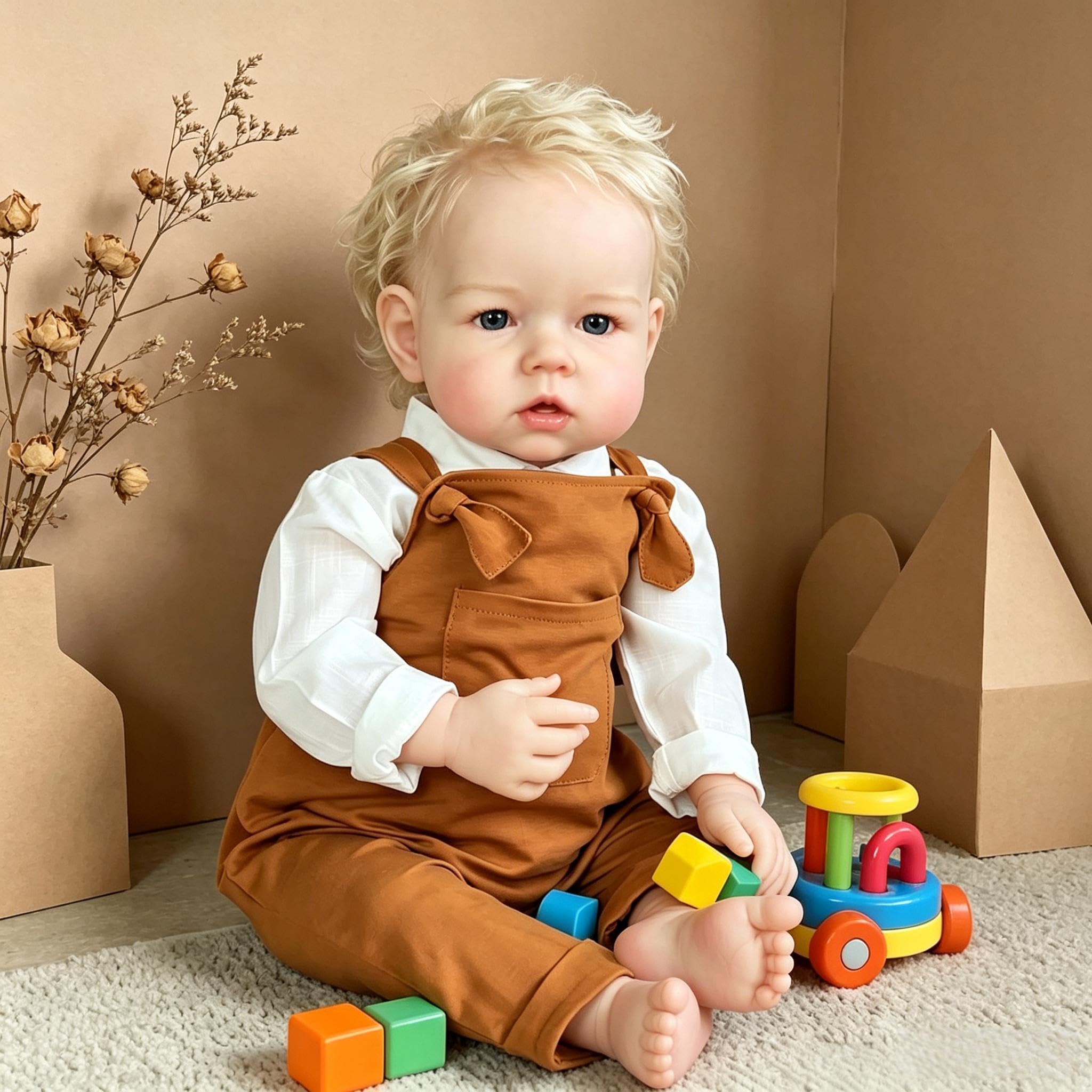 RXDOLL Reborn Baby Dolls winylowa lalka na całe ciało, 50 cm, realistyczna lalka Reborn dla maluchów, ręcznie wykonana, w pełni silikonowa, realistyczna lalka dla noworodków, z akcesoriami dla dzieci