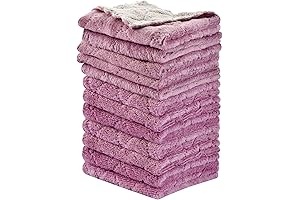Double-Sided Microfiber Dish Towels: Value Pack of 12