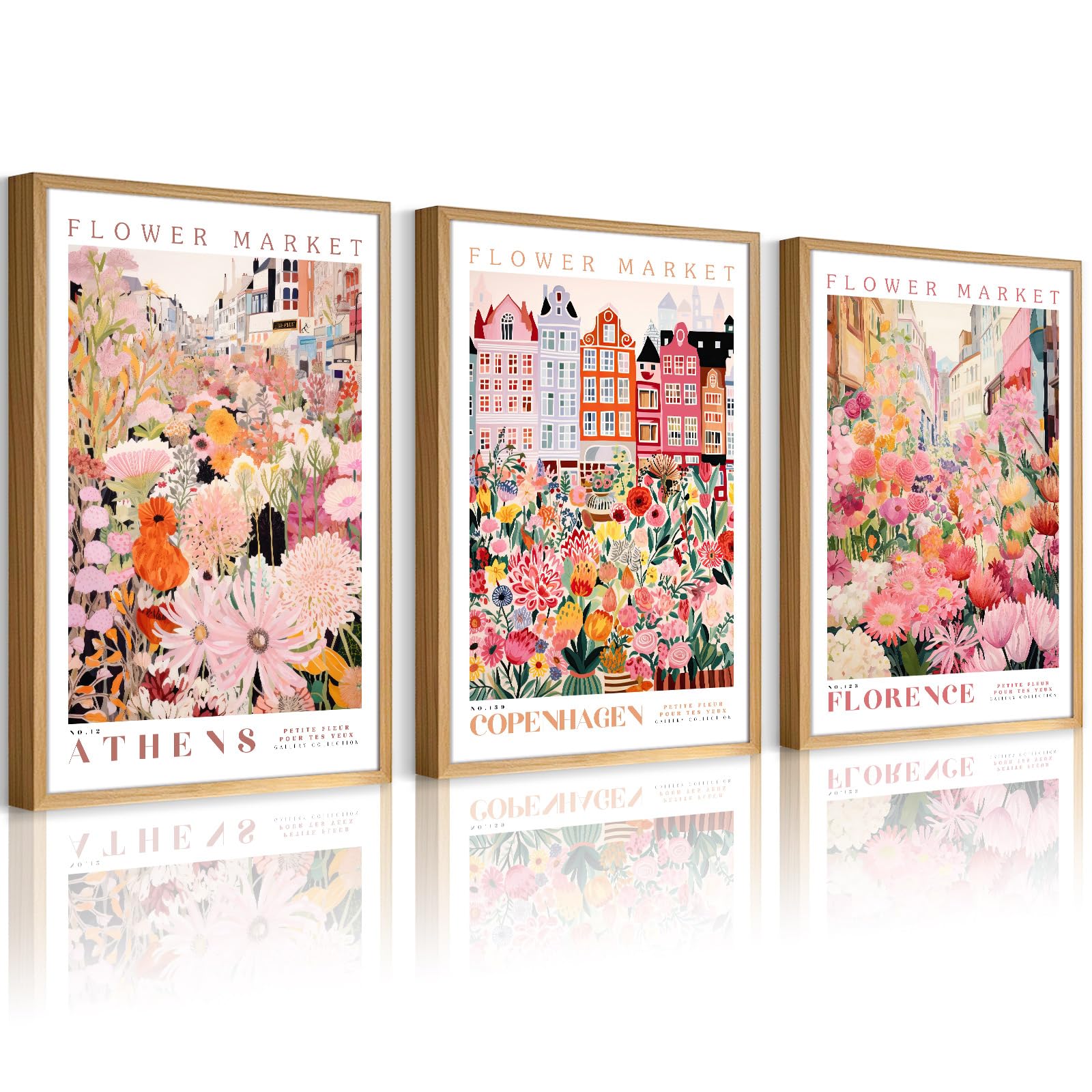 Amazon.com: Flower Market Wall Art Floral Canvas Pictures Colorful