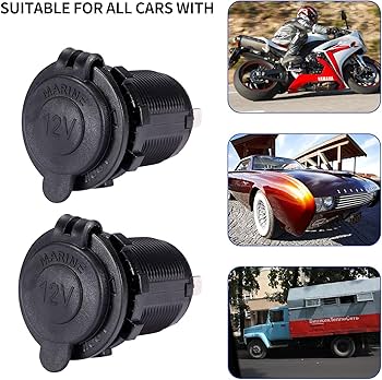 Prise Allume-cigare 12V Avec Bouton D'éjection, Prise Allume-cigare De Remplacement, Prise D'alimentation Auxiliaire