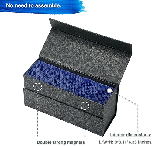 Miniatura 5 de Cajas de almacenamiento impermeables para tarjetas rígidas de 3 x 4 pulgadas, 35 PT, juego de estuche para tarjetas comerciales con capacidad para