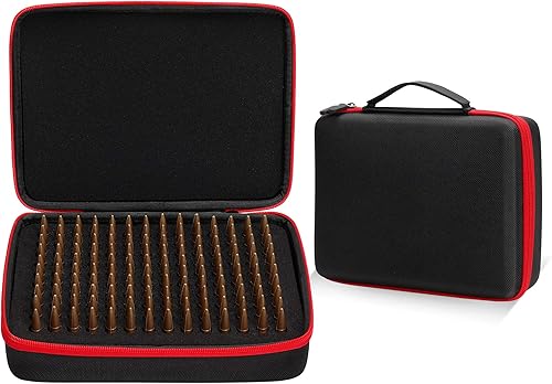 Brappo Funda de transporte rígida compatible con caja de munición negroverde 0219 x 1535in 0300 x 1535in 3800354in puede almacenar 70 unidades