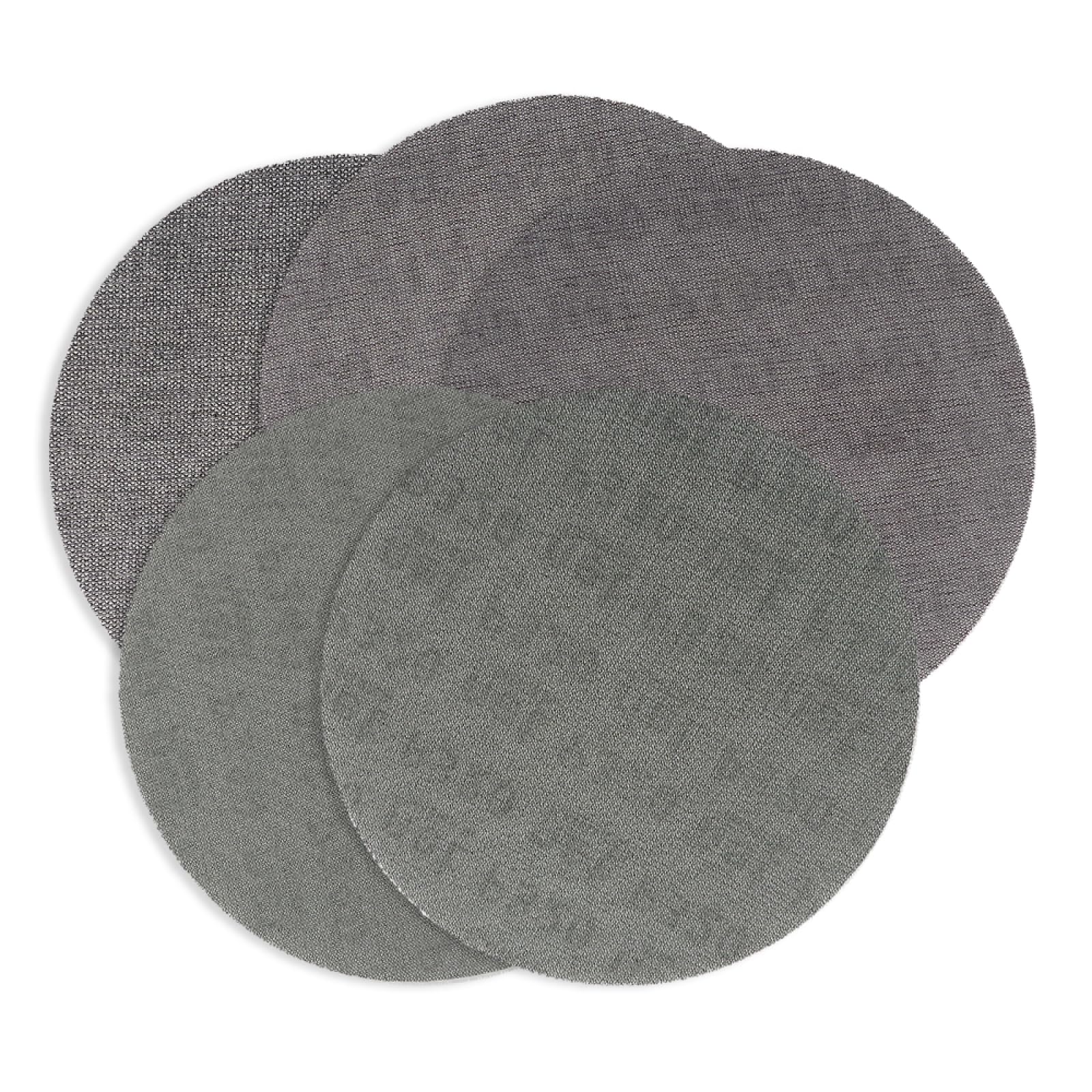 Papel de Lija, 5 Discos de Lijado de Gancho y Bucle antibloqueo sin Polvo de Malla de 6 Pulgadas y 150 mm, Papel de Lija abrasivo Redondo de Grano 80-800(Grit 120)