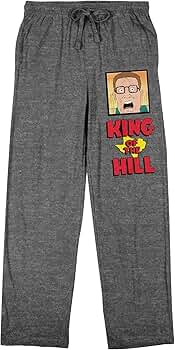 Amazon.com: King of The Hill Hank Hill & Logo Men's Gray