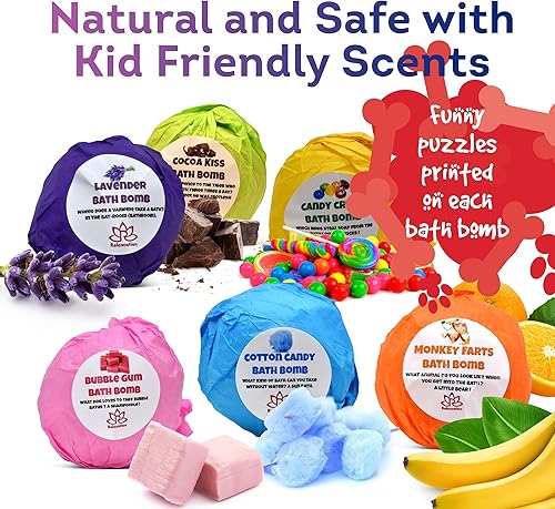 Miniatura 5 de Organic Bath Bombs for Kids with Surprise Inside Little Puppies Toys – Natural and Safe Bubble Bombs with Essential Oils - Bath Bombs Toys Inside –