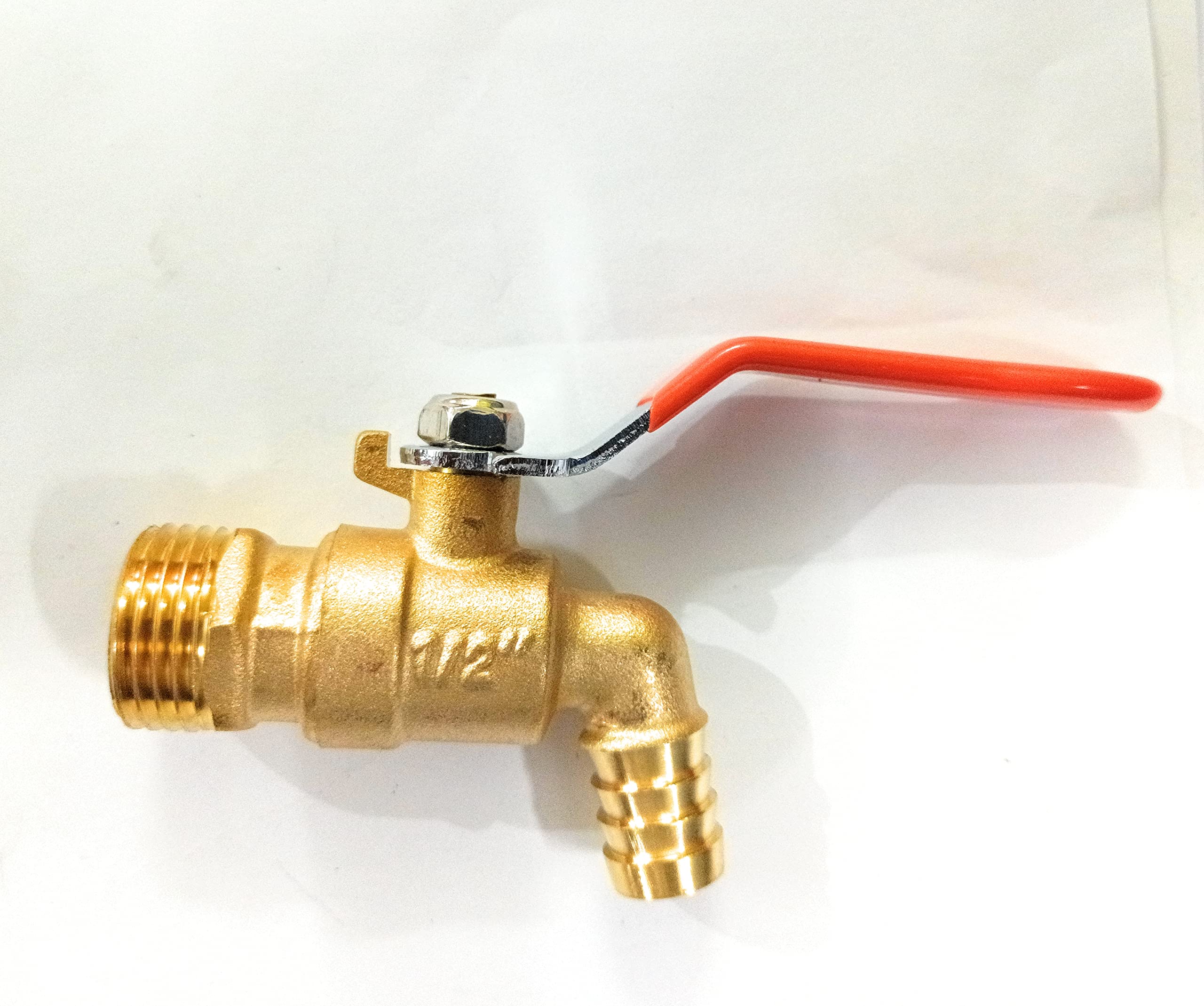 UNO 1/2" Faucet Stainless Brass Finish Tap Suitable for Washing Machine Inlet Hose Pipe, Outside Garden Watering, Car Washing, Public Places, Home Mop Sink, Laundry Water Pools with Water (Medium, 1) (B09M3L2ZV6) Amazon Price History, Amazon Price Tracker