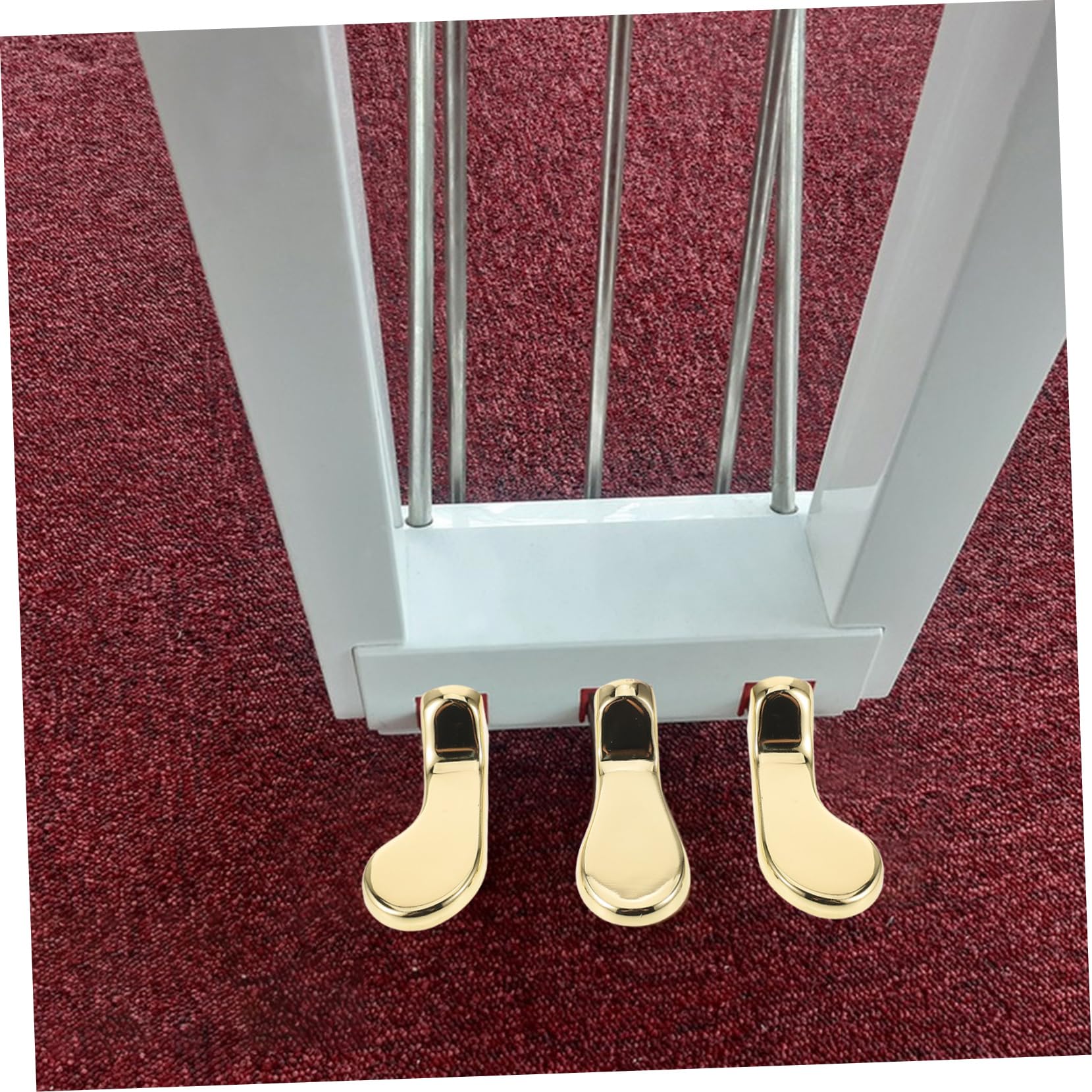 ibasenice 3 Piezas Pedales De Piano Para Piano Vertical Pedal De Resonancia Antideslizante Eléctrico Pedal De Doble Orificio