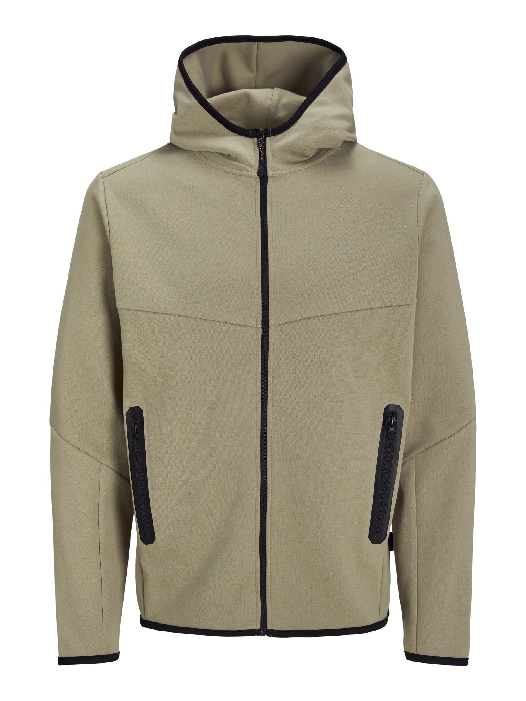JACK & JONES Jcofusion Sudadera Con Cremallera Noos Sudadera con capucha Hombre