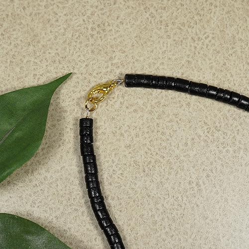 Miniatura 4 de Beautiful Handmade Black Coco Shell with Gold Bead Necklace 16, 18, 20 or 24 inch