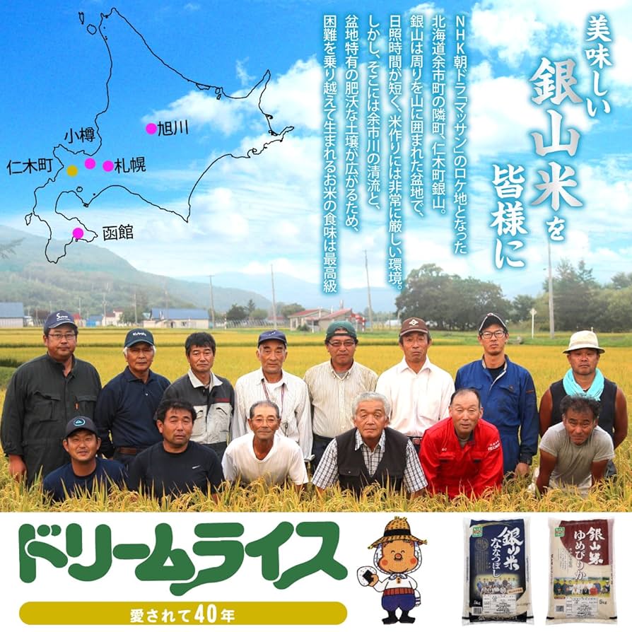 北海道仁木町産 銀山米ななつぼし 10kg Amazon.co.jp: 米 10kg 米 ななつぼし 北海道産米 10kg (5kg×2袋