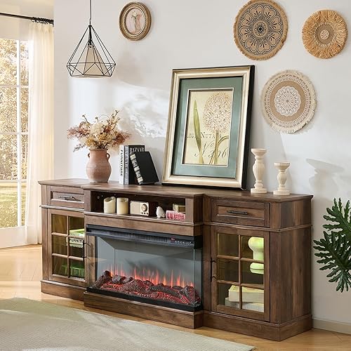 Miniatura 125 de ROCKPOINT Argus - Centro de entretenimiento, consola de almacenamiento para multimedia, TV con base (70 pulgadas), color negro Negro -,Carbón