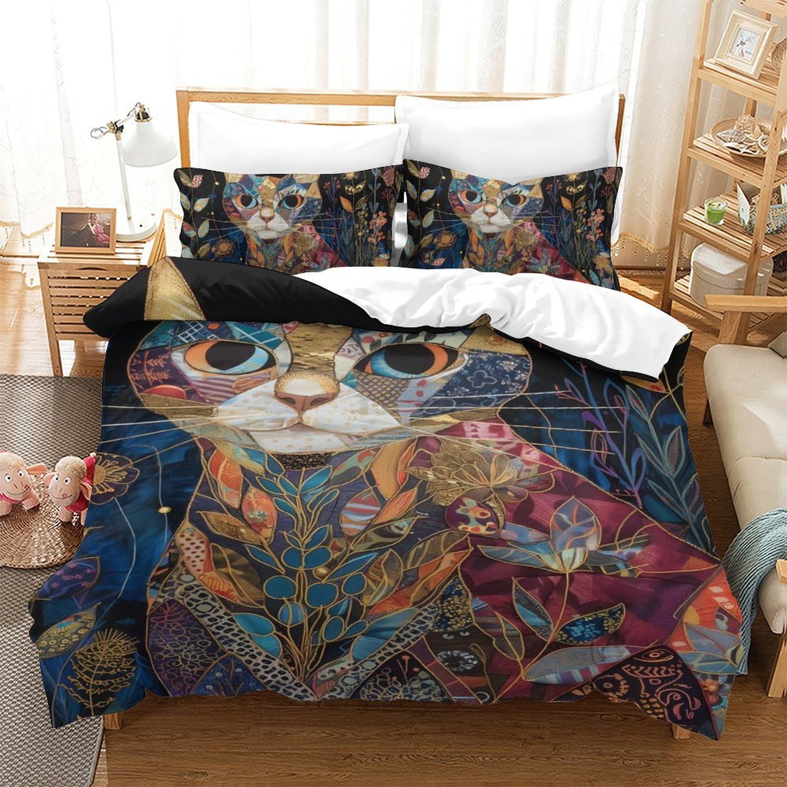 Ensemble lit chat imprimé 3D pour décorer la chambre ado fille garçon