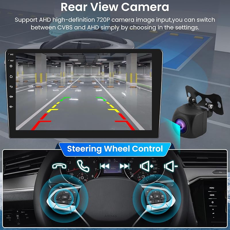 Rimoody 2DIN Android Autórádió 9" Mitsubishi Outlander/Peugeot 4007 CarPlay GPS WiFi