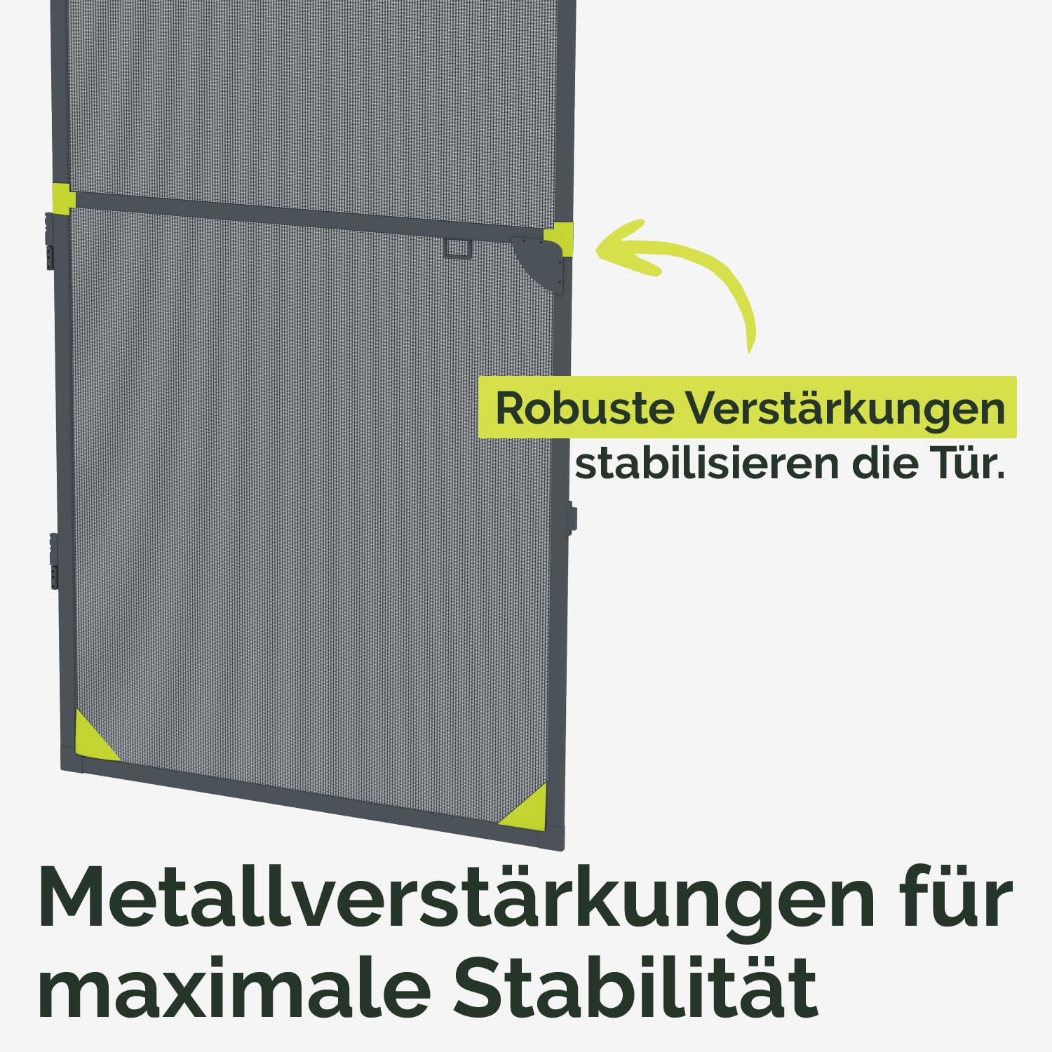 Nematek Fliegengitter Tür Light - Fliegengitter Tür mit Rahmen in anthrazit - schmale Fliegengittertür inkl. selbstklebender Bürstendichtung- Insektenschutz Balkontür Bausatz für max. 100 x 215