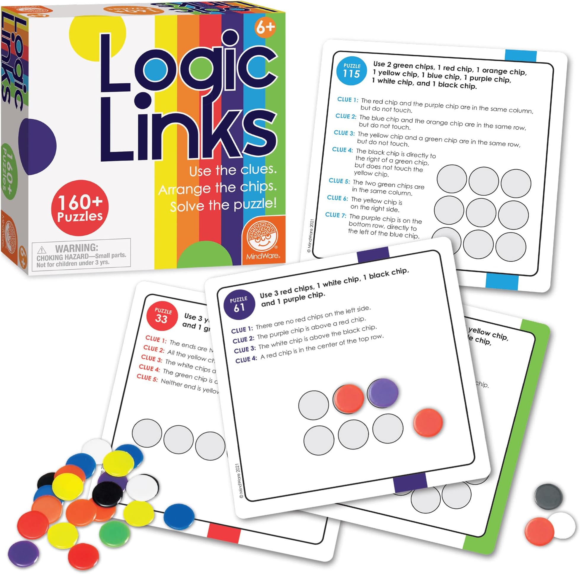 MindWare Logic Links Puzzle Box Critical Thinking Game
