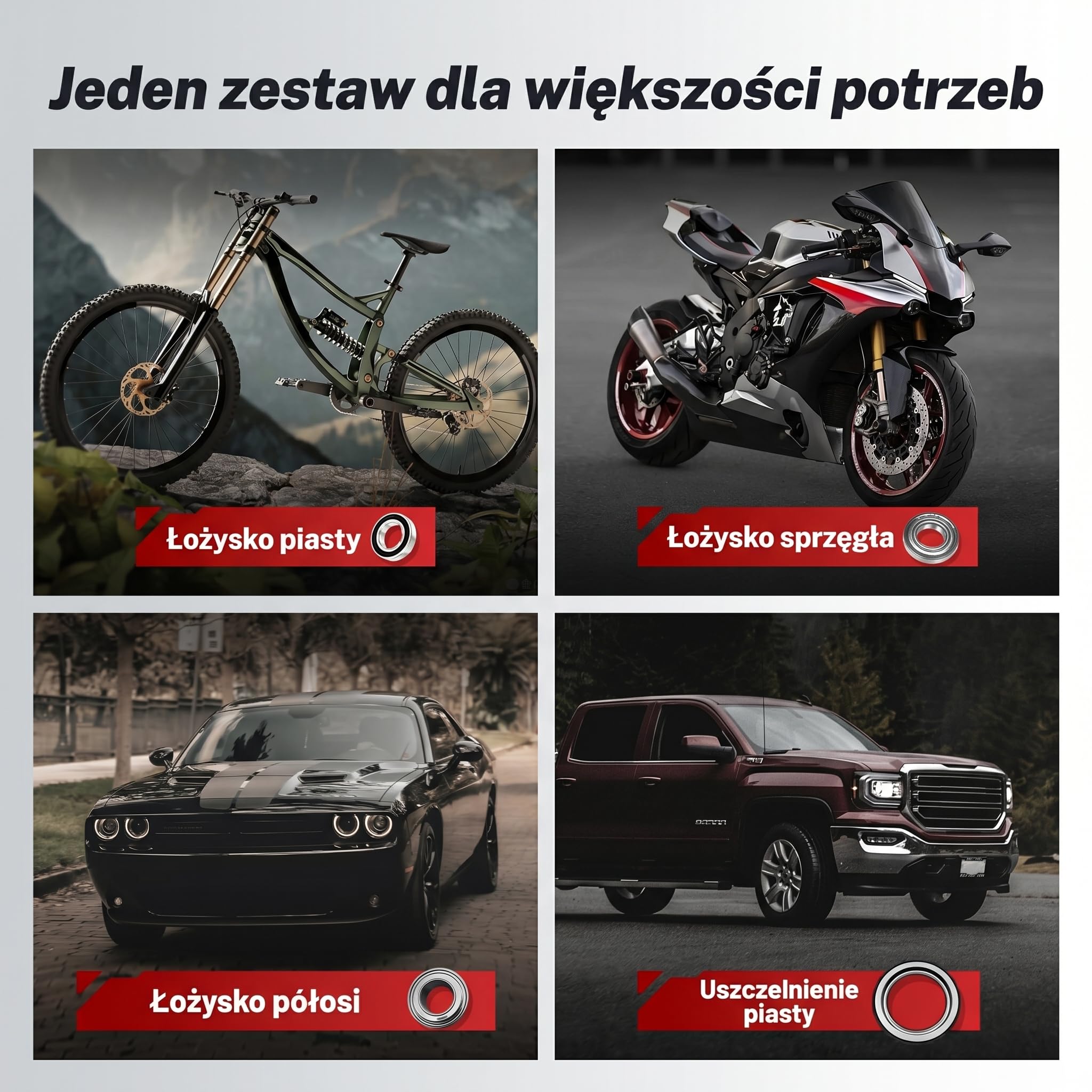 BILITOOLS Zestaw prasy do łożysk, 43-częściowy zestaw łożysk i sterowników uszczelniających, zestaw montażowy sterownika uszczelnienia do montażu łożysk