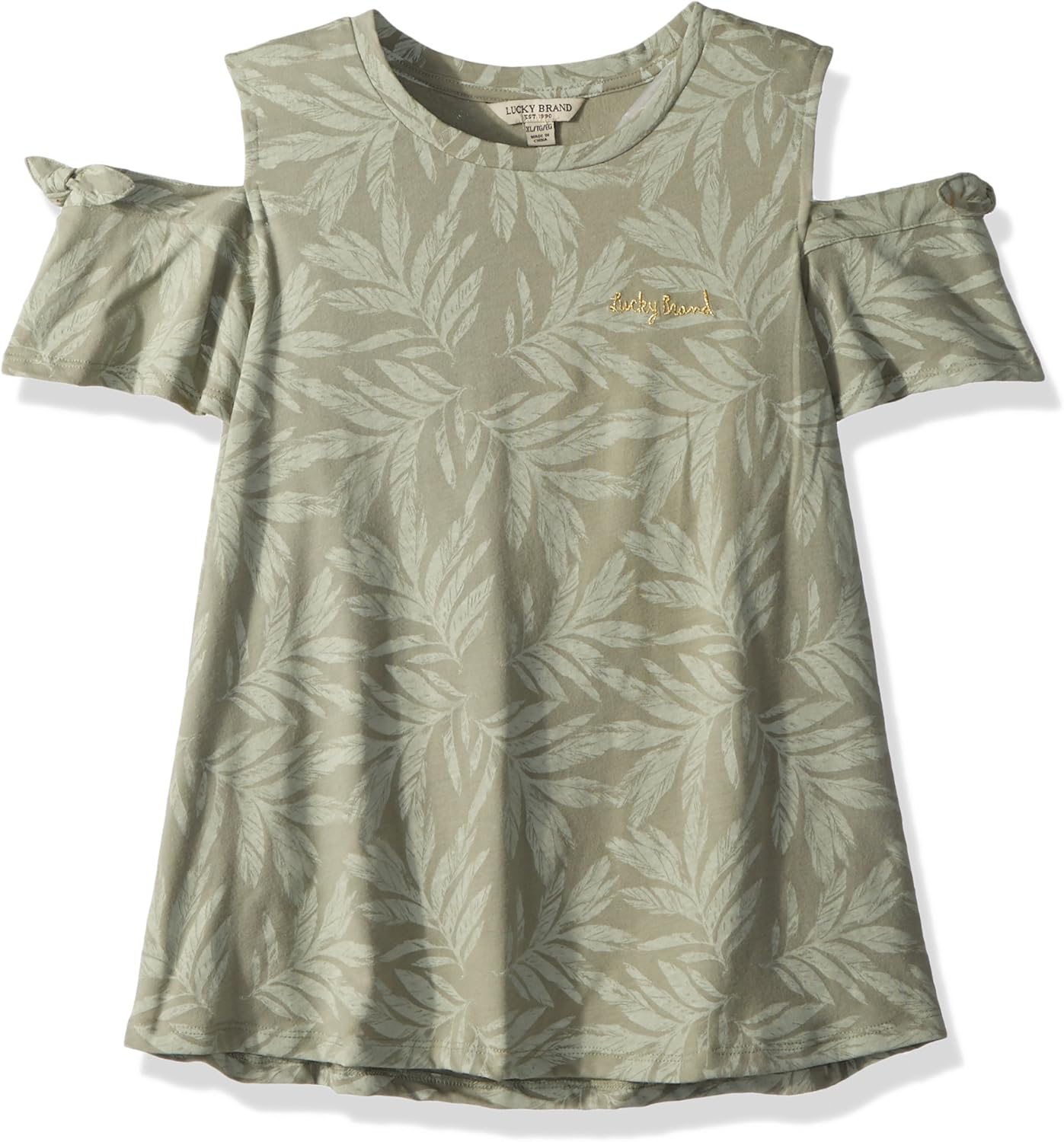 Lucky Brand Girls' Short Sleeve Fashion Top: Clothing